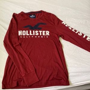 Maroon Hollister long sleeve